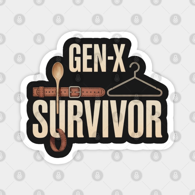 GEX-X Spanking Survivor Magnet by UrbanLifeApparel