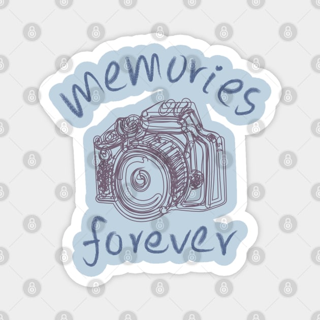 Memories forever - Saying with camera Magnet by Senthilkumar Velusamy