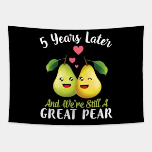 Husband And Wife 5 Years Later And We're Still A Great Pear Tapestry