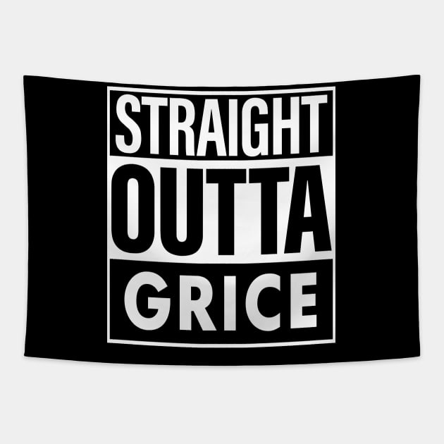 Grice Name Straight Outta Grice Tapestry by ThanhNga