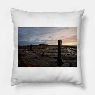 Autumn sunrise at St Mary's Island Pillow