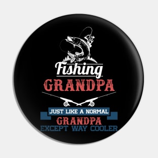 Fishing grandpa Pin