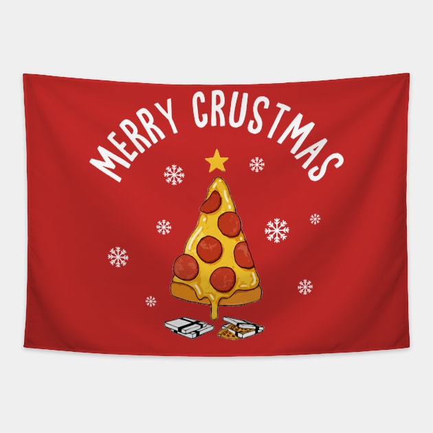 Pizza-Christmas Tapestry by Space Monkeys NFT