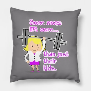 fitness girl, gym girl, fitness, weightlifting girl Pillow