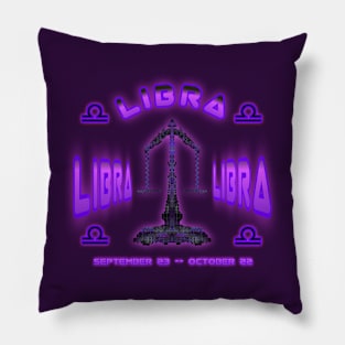 Libra 2a Eggplant Pillow