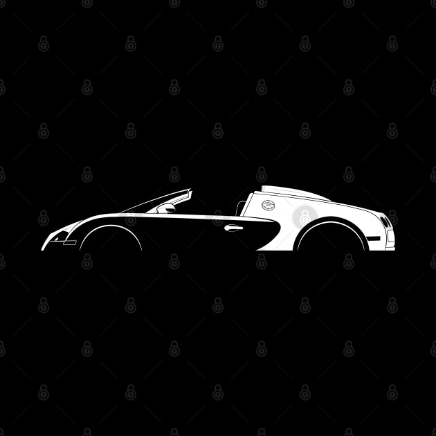 Bugatti Veyron Grand Sport Silhouette by Car-Silhouettes