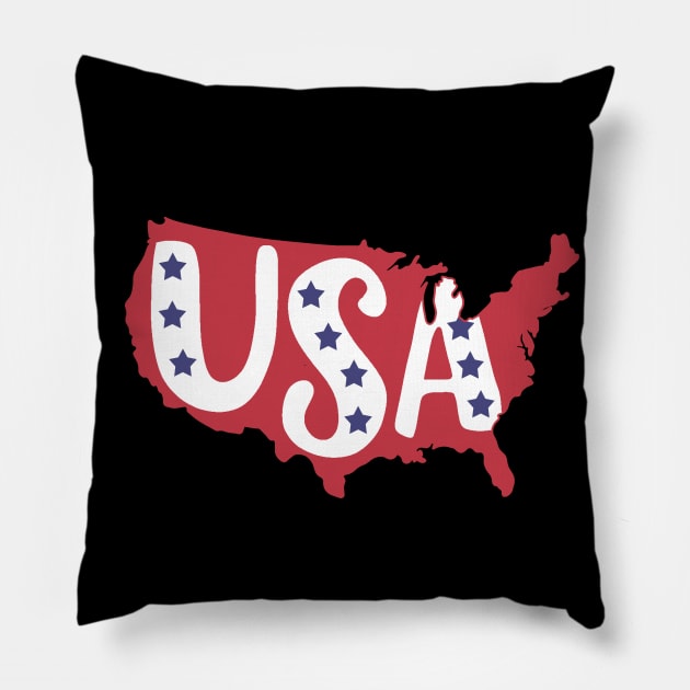 USA Pillow by valentinahramov