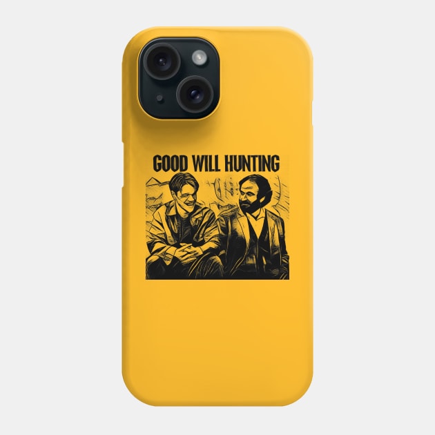 good will hunting Phone Case by RetroScribbles