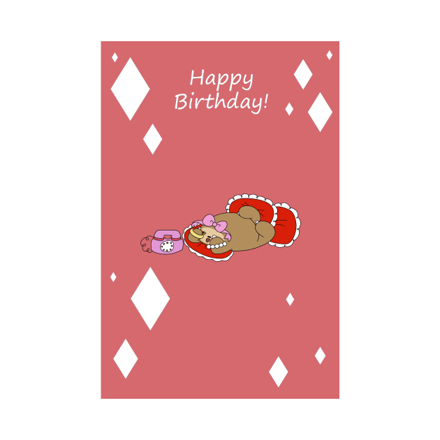 "Happy Birthday" Girly Sloth by saradaboru