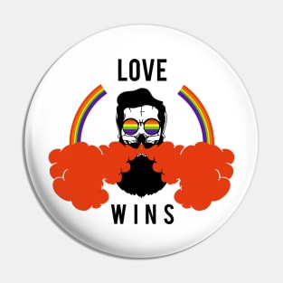 LGBT Rainbow Pride - Love Wins Pin