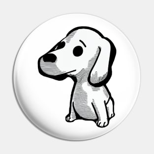 Unsettling doggy Pin