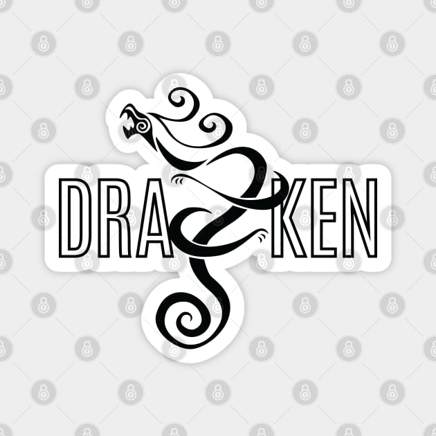 Draken Tattoo Magnet by merch.x.wear