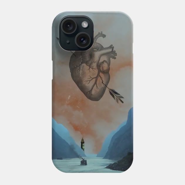 Heart Of Darkness - Surreal/Collage Art Phone Case by DIGOUTTHESKY