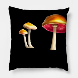 colorful mushroom Pillow