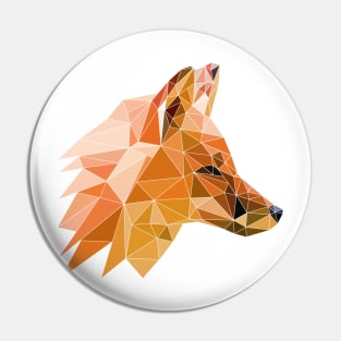 Low Poly Fox Pin