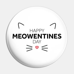 Happy Meowentines Day Pin