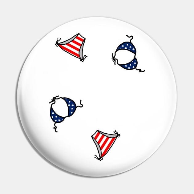 USA American flag bikini print Pin by B0red