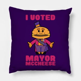 I voted mayor mccheese Pillow