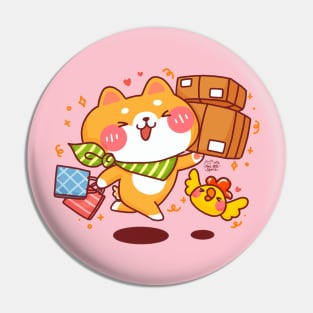 Happy Shopping Mood Pin