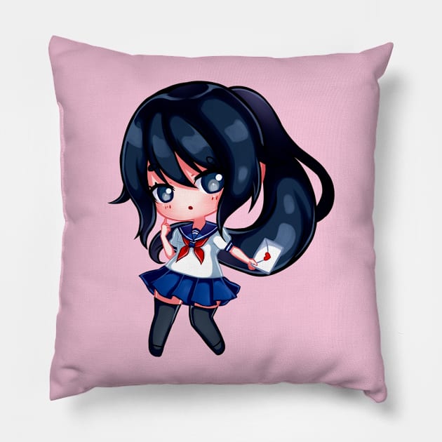 Yandere-chan Pillow by HellaKumii