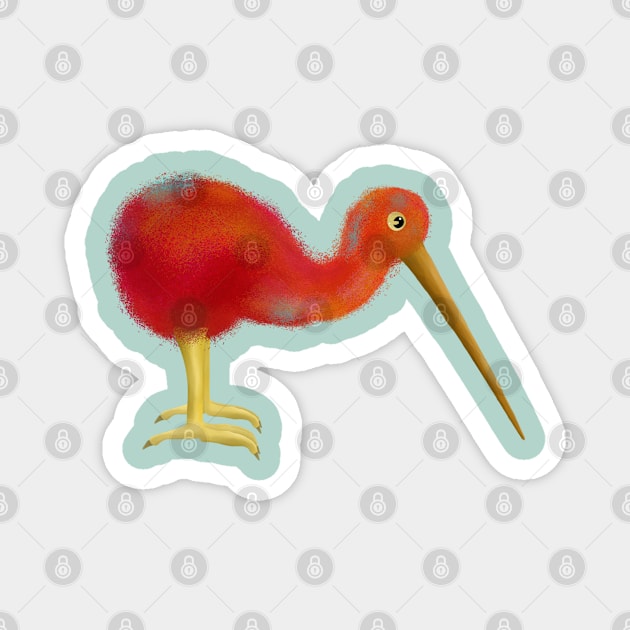 LITTLE BROWN KIWI Magnet by mailboxdisco