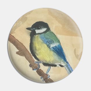 great tit bird Pin