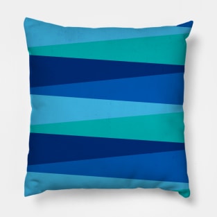 Blue Sea Stripes Pillow