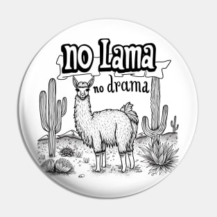 no llama no drama Pin