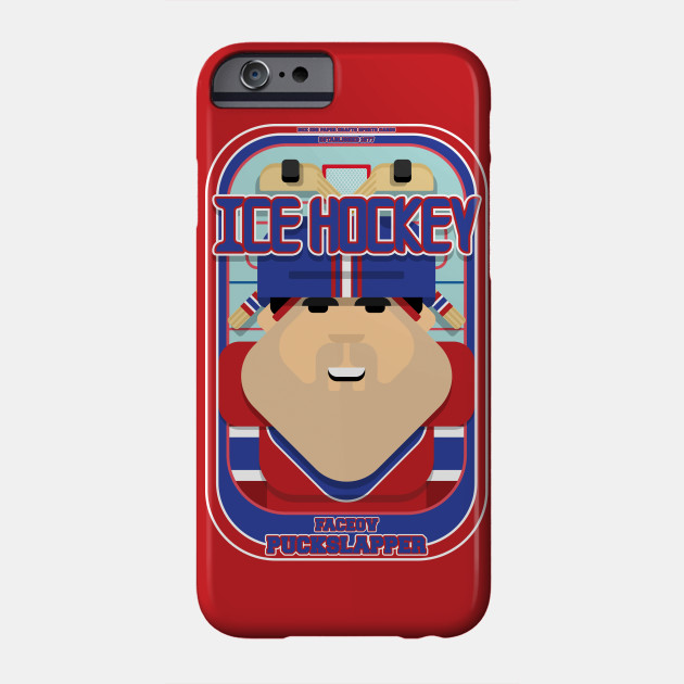 Ice Hockey Red and Blue - Faceov Puckslapper - Victor version