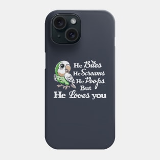 Quaker Parrot Loves You Phone Case