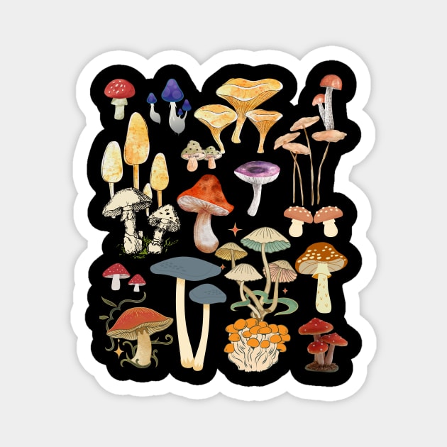 Vintage mushroom Magnet by Yenz4289