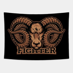 Goat with curved horns Tapestry