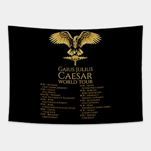 Gaius Julius Caesar World Tour - Ancient Roman History - Legionary Eagle Tapestry