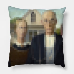 American Gothic - Pixel Art Pillow