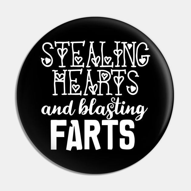 Stealing Hearts & Blasting Farts Pin by pako-valor