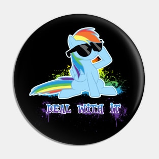 My Little Pony - Rainbow Dash - Deal With It Pin