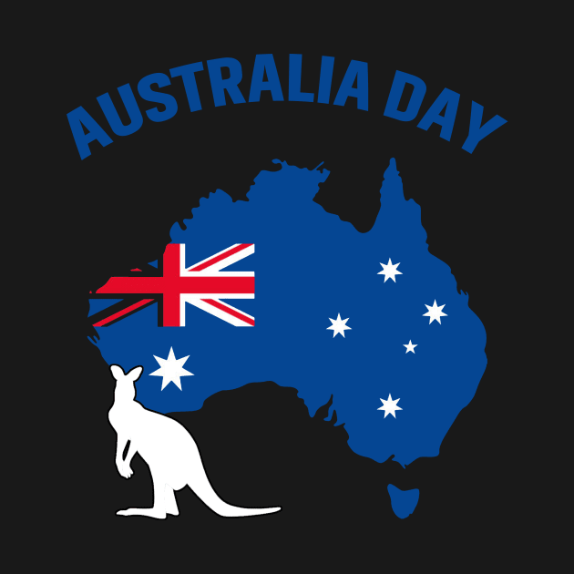 Australia Day Funny Australian Map Flag Patriotic by Zimmermanr Liame