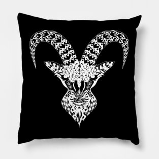 the goat in mexican pattern ecopop Pillow