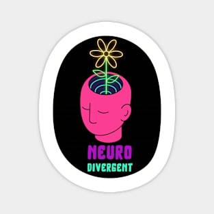 Neon NeuroDivergent Magnet