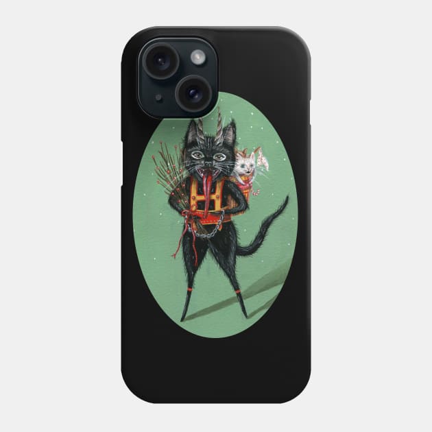 Krampus Black Cat Phone Case by KayleighRadcliffe