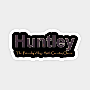 Huntley Grunge Text Magnet