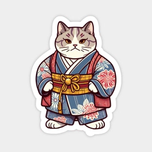 Japanese sumo cat Magnet