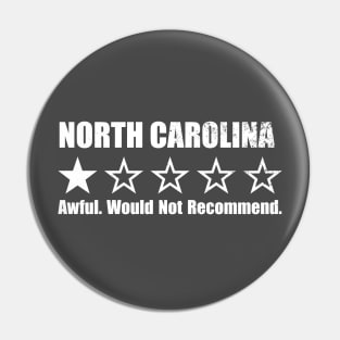 North Carolina One Star Review Pin