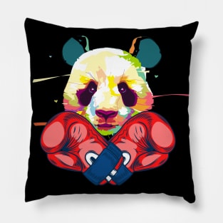 Cool Boxing Panda Love Panda Pillow