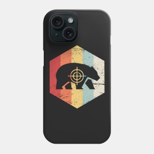 Retro Vintage Bear Hunter Icon Phone Case