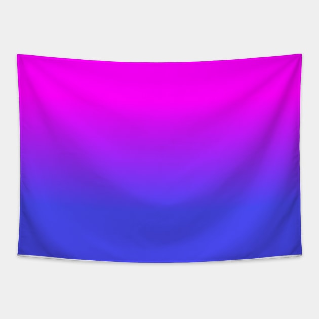 Neon Blue and Hot Pink Ombré Shade Color Fade Tapestry by podartist