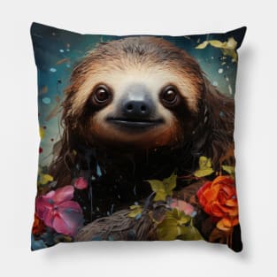 Blooming Sloth Pillow