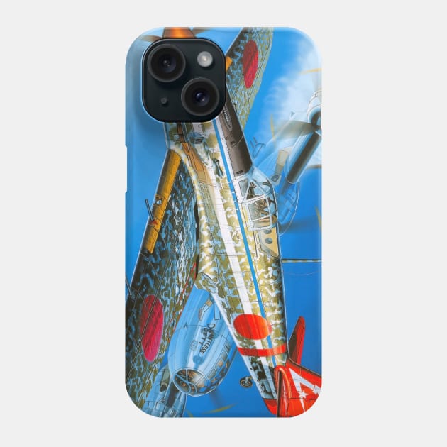 Kawasaki Ki-61 Otsu Phone Case by Aircraft.Lover