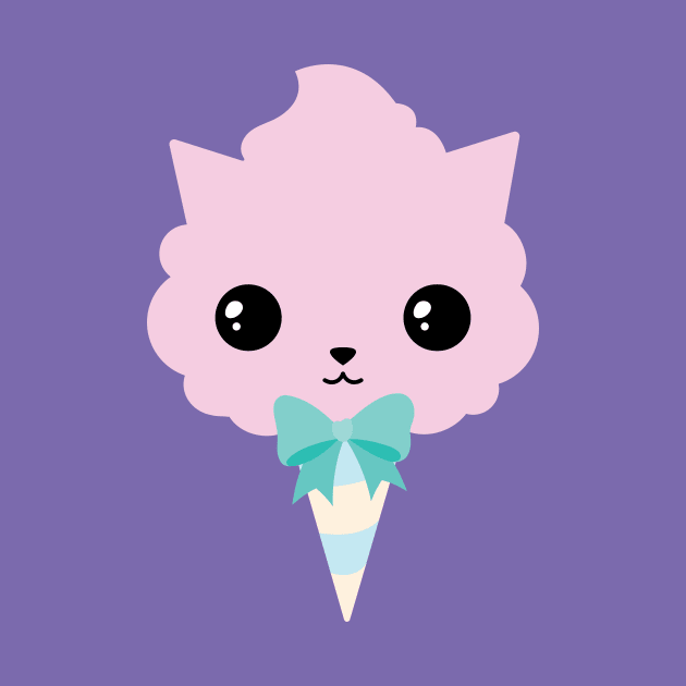 Cotton candy cat by Laura_Nagel