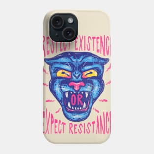 Respect Existence or Expect Resistance - Juneteenth Day Black Panther Party Slogan Quote Saying Phone Case